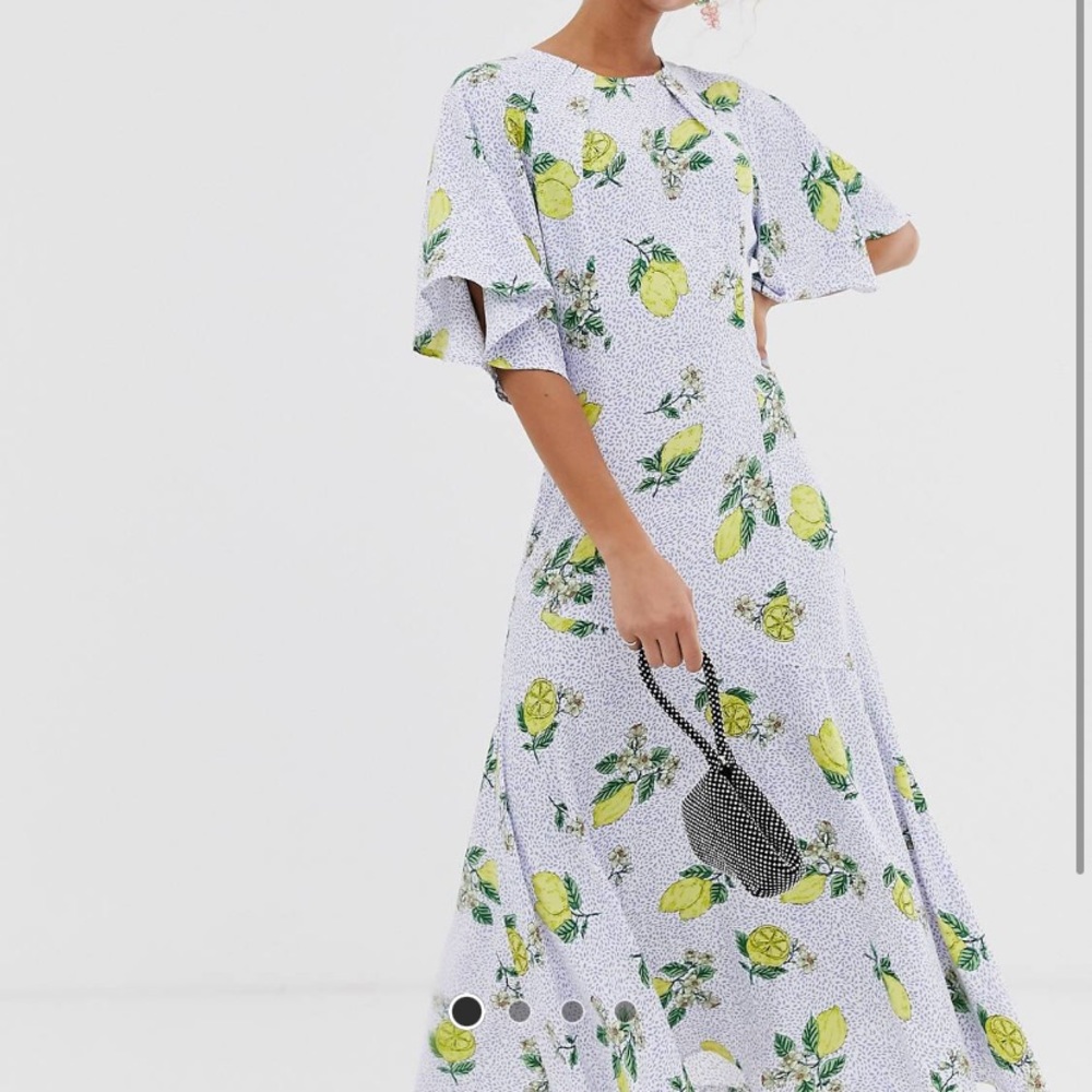 Never Fully Dressed White and Yellow Maxi Dress